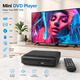 DVD-програвач Toioik Mini HDMI: Full HD 1080p, мультирегіональний (All Region), USB, AV, пульт ДК, компактний, Чорний