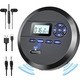 Портативний CD-плеєр MP111B Black: Програвач із динаміками, FM-передавачем, акумулятором 2000 mAh та функцією Anti-Shock