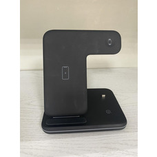 Б/В Бездротова зарядка підставка док-станція Grand 3в1 для iPhone / Apple Watch / AirPods чорна