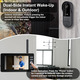 Відеодомофон бездротовий Winnes: 4.3" IPS екран, 1080P Full HD, кут 170°, нічне бачення, захист IP65, автономна робота
