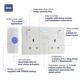 Бездротовий дверний дзвінок з кнопкою IP44 BG Electrical