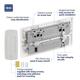 Бездротовий дверний дзвінок з кнопкою IP44 BG Electrical