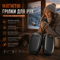 Акумуляторні магнітні грілки для рук 5 Вт 3 рівні нагріву: розумний портативний USB подвійний підігрівач для рук, ABS