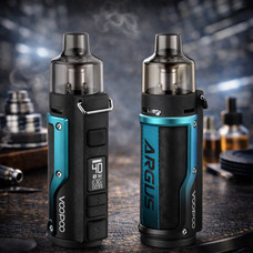 Вейп Мод Бокс VOOPOO Argus 1500mAh 40W Kit Стартовий набір для вейпінгу (шкіра лічі чорний синій)