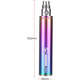 Вейп Мод Бокс GS EGO II Prime 2200mAh з зарядним пристроєм Micro USB 510 E-Shisha стартовий комплект