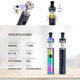 Набір для вейпінгу VAPTIO Tyro Nano потужна продуктивність, елегантний дизайн, довговічна батарея, розширені функції, ємність 2 мл