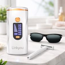 Лазерний Фотоепілятор з охолодженням Linkyou IPL 999900 спалахів, 9 рівнів потужності для обличчя і тіла
