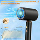 Фен для волосся JANOLTY Professional 2400W з іонізацією, дифузором та концентратором: 4 режими тепла, турбо-двигун