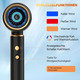 Фен для волосся JANOLTY Professional 2400W з іонізацією, дифузором та концентратором: 4 режими тепла, турбо-двигун