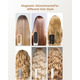 Мультистайлер 6 в 1 UKLISS Air Styler: Фен-щітка з ефектом Coanda, іонізація, кераміка, стайлер для локонів та об'єму, Білий