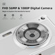 Компактна цифрова камера FHD - 56-мегапіксельна камера для відеоблогерства з TF-картою на 32 ГБ та 2 батареями