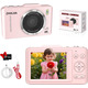 Цифрова компактна камера 4K 48MP ZHIZJIA H16 Pink — Компактний фотоапарат для блогерів з автофокусом, 16x зумом та SD-32GB