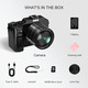 Цифрова камера 5K Ultra HD LONGYI X9 64MP: Wi-Fi, 18x Zoom, Автофокус, карта 64GB — Компактний фотоапарат для влогів та селфі