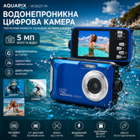 Цифрова підводна камера Easypix Aquapix W3027-M Wave Marine Blue водонепроникний компактний фотоапарат (синій)