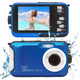 Цифрова підводна камера Easypix Aquapix W3027-M Wave Marine Blue водонепроникний компактний фотоапарат (синій)