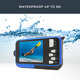 Цифрова підводна камера Easypix Aquapix W3027-M Wave Marine Blue водонепроникний компактний фотоапарат (синій)