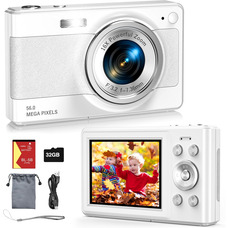 Цифровий фотоапарат Brand 56MP з автофокусом, карта 32 ГБ, 16-кратний цифровий зум, компактний, акумулятор, для початківців