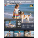 Цифровий фотоапарат 4K Brand 48MP з автофокусом, карта 32 ГБ, 16-кратний цифровий зум, компактний, 2 акумулятори, для початківців