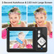 Цифрова камера 4K - 48MP UHD автофокус з 2,83-дюймовим РК-екраном, 18-кратним цифровим зумом, стабілізацією зображення, компактна