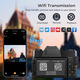 Цифрова камера 4K GAMBEA DC02: 75 Мп, Wi-Fi, поворотний екран 180°, автофокус, 16x зум, карта 32 ГБ та 2 АКБ