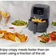 Аерогриль Цифрова аерофритюрниця Chefman TurboFry 2L: Міні-фритюрниця, сенсорне керування, 205°C, антипригарне покриття, Grey