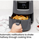 Аерогриль Цифрова аерофритюрниця Chefman TurboFry 2L: Міні-фритюрниця, сенсорне керування, 205°C, антипригарне покриття, Grey
