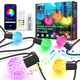 Вуличні гірлянди 15м, USB 5V RGB G40 глобусні світлодіодні патіо-світла з 25 світлодіодними лампочками з регульованою яскраві