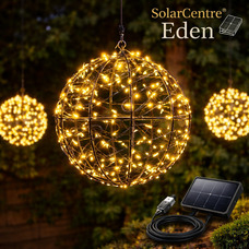 Сонячний вуличний підвісний світильник SolarCentre® Eden із USB-кабелем
