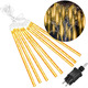 Світлодіодна Гірлянда метеоритний дощ Springos 8шт 50см новорічна тепла біла