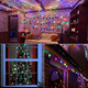 RGB Різдвяна гірлянда 50 LED на батарейках з таймером, 8 режимів світіння, водозахист IP44, кольорова C6 для ялинки, дому