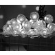 Новорічна LED гірлянда "Кришталеві кульки" (13 м, 170 LED, Білий колір) — Ефектне святкове освітлення