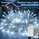 Гірлянда Lezonic Outdoor Fairy Lights 12 м — холодне світло, що створює атмосферу преміум простору