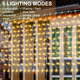 LED гірлянда-бурульки 3×1 м — тепле каскадне світло, що створює атмосферу свята будь-де на батарейках
