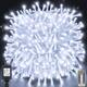 Вулична LED гірлянда-нитка Ollny 100 м (1000 LED) — 8 режимів, пульт ДК, IP44, теплий білий/холодний білий