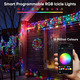 Розумні RGB-гірлянда Ollny 10 м 286 світлодіодів (керування за допомогою додатка, 16 мільйонів кольорів, синхронізація музики