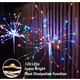 Сонячні LED феєрверки YOTOZU (4 шт.) — магія світла для саду, 120 LED, гнучкі форми, IP65, мультиколор