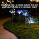 Сонячні LED феєрверки YOTOZU (4 шт.) — магія світла для саду, 120 LED, гнучкі форми, IP65, мультиколор