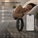 Вібраційний браслет-будильник Homedics WakeBand Black Bluetooth, безшумний будильник, 9 режимів вібрації, застосунок iOS/Android