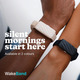 Вібраційний браслет-будильник Homedics WakeBand Black Bluetooth, безшумний будильник, 9 режимів вібрації, застосунок iOS/Android