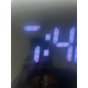 Уцінка Великий настінний LED годинник QINFIEY 12" White — Пульт ДК, термометр, таймер, 3 рівні яскравості