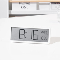 Годинник Yida YD-106 LCD цифровий електронний настільний/настінний Дата Температура Вологість 20 х 8см білий