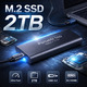 Зовнішній жорсткий SSD диск M.2 SSD 2ТБ сумісний з Смартфонами