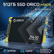 Твердотільний накопичувач ORICO 512 ГБ mSATA SATA III, 6 Гбіт/с 3D NAND для ноутбуків, ультрабуків, настільних комп'ютерів, ZH10