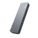 Концентратор RayCue ExpandPro Duo Lite 6-в-2 USB-C Hub Док-станція для MacBook Pro / Air Сірий космос