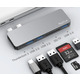 Концентратор RayCue ExpandPro Duo Lite 6-в-2 USB-C Hub Док-станція для MacBook Pro / Air Сірий космос