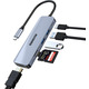 Хаб USB C HUB HDMI багатопортовий адаптер USB C 6 в 1 HDMI SD/TF 2 USB 3.0 Type C