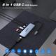 Хаб USB C HUB HDMI багатопортовий адаптер USB C 6 в 1 HDMI SD/TF 2 USB 3.0 Type C
