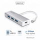 USB-C Hub DIGITUS — багатопортовий адаптер Type-C на 3×USB 3.0 для ноутбук USB HUB адаптер DIGITUS DA-70242 3.0 3 Port