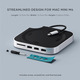 Концентратор Підставка-хаб Satechi Stand & Hub для Mac mini M4 / Pro: корпус SSD NVMe, 3xUSB-A, SD-зчитувач, алюміній, Silver