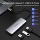 Адаптер USB-C Hub для MacBook Pro Air, 7-в-1 USB-C Dongle, аксесуари для Mac, USB-C Multiport з 4K HDMI, 3 порти USB 3.0, 100 Вт